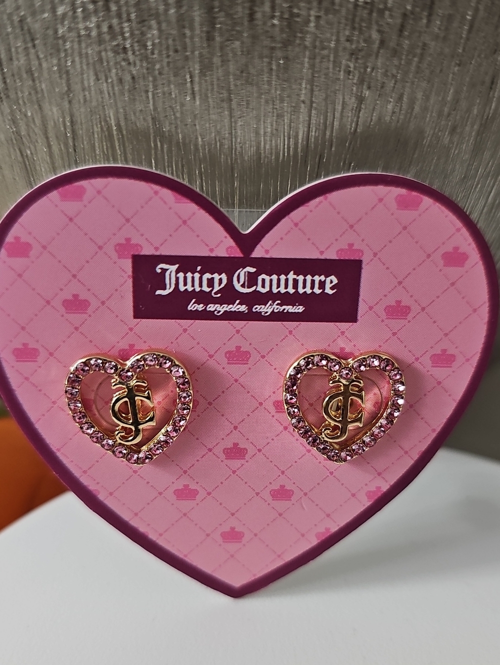 Juicy Couture Heart-Shaped Earrings